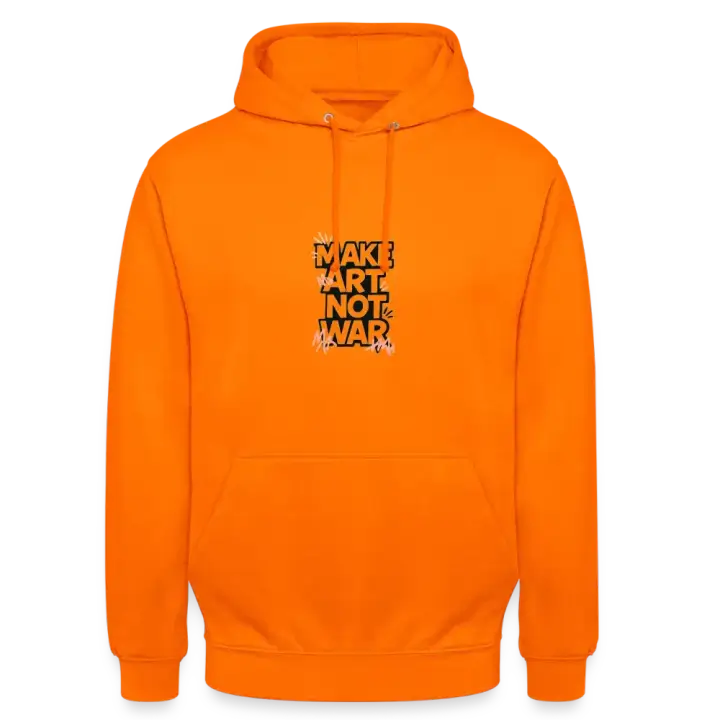 T-Shirt mit Statement-Print MAKE ART NOT WAR, schwarze Graffiti-Typografie, urbaner Street-Art Look