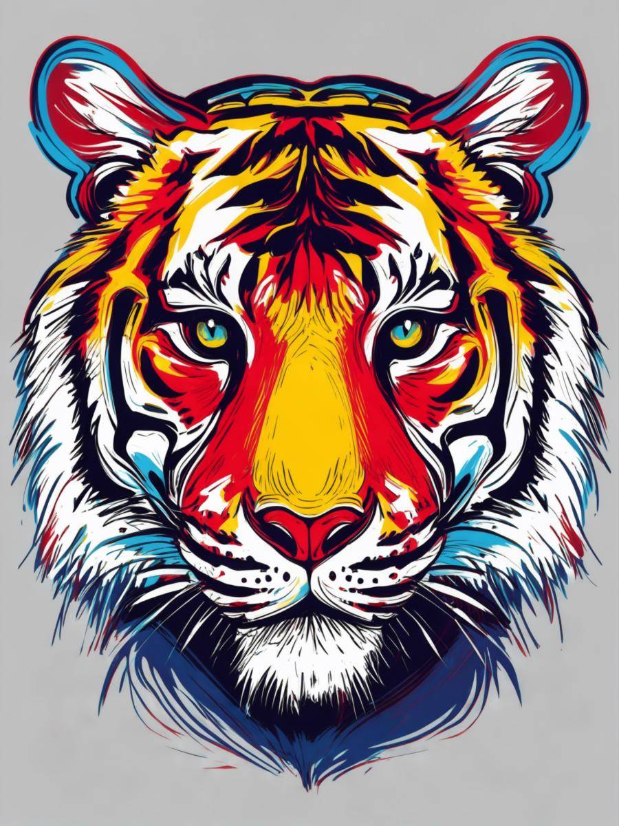 KI-generiertes Tiger-Motiv als Beispiel für Instagram-Content KI-generiertes Tiger-Motiv als Beispiel für Instagram-Content